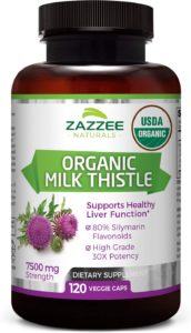 Zazzee Naturals USDA Organic Milk Thistle Extract