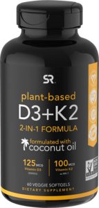 Sports Research’s Vitamin D3+K2 with Organic Coconut Oil