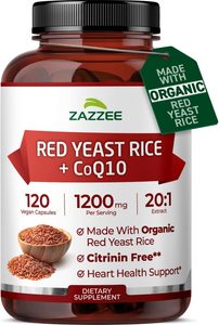 Zazzee Organic Red Yeast Rice + CoQ10 