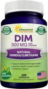 aSquared Nutrition DIM 300mg + BioPerine (200 Capsules)