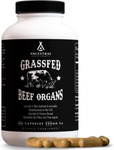 Ancestral Supplements Grass Fed Primal Beef Organ