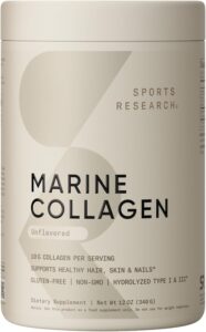 Sports Research Marine Collagen Peptides Powder
