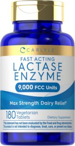 Carlyle Lactase Enzyme Pills 9000 FCC