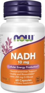 NOW NADH 10mg + 200mg D-Ribose