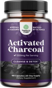 Natures Craft Activated Charcoal Pills 1200mg