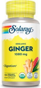 SOLARAY Organic Ginger 1080mg
