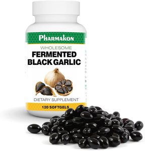 PHARMAKON Organic Aged Black Garlic (120 Softgels)