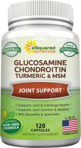 aSquared Nutrition Glucosamine Chondroitin Turmeric MSM Boswellia
