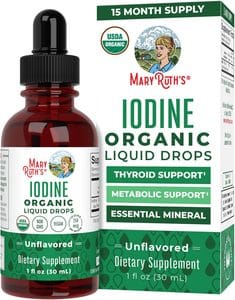 MaryRuth's USDA Organic Iodine Liquid Drops, Unflavored (1 fl oz)