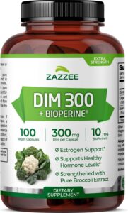 Zazzee DIM 300mg + BioPerine + Organic Broccoli