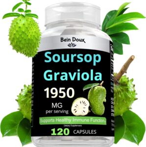 BEIN DOUX Soursop Graviola Capsules – 1950 mg