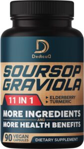DEDICAD Soursop Graviola Capsules – 11 Herb Blend