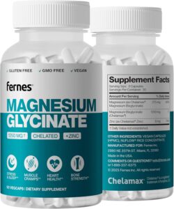 Fernes Magnesium Glycinate 1250 mg with Zinc
