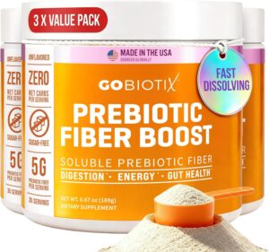 GOBIOTIX Fiber Supplement Powder with Prebiotics