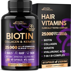 NutraHarmony Biotin | Collagen | Hyaluronic Acid | Keratin
