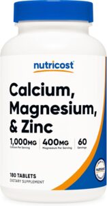 Nutricost Calcium, Magnesium & Zinc Tablet