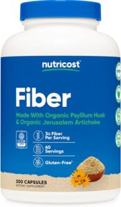 Nutricost Fiber Capsules with Prebiotic Fiber