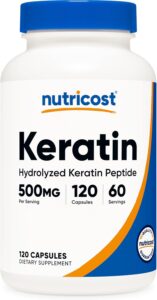 Nutricost Keratin Hydrolyzed Peptide 500mg