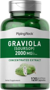 Piping Rock Graviola Soursop Capsules – 2000 mg