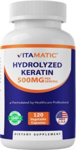 Vitamatic Hydrolyzed Keratin 500mg