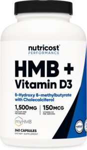 Nutricost HMB (1500mg) and Vitamin D3 (6000 IU)