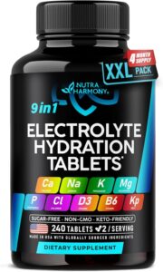 NutraHarmony 9-in-1 Electrolyte Hydration Tablets