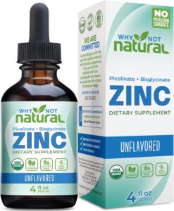 Why Not Natural Organic Liquid Zinc Drops