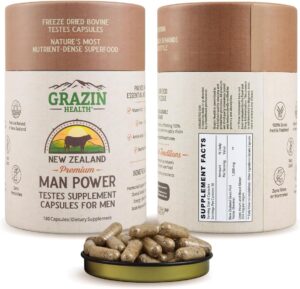 Grazin Health Man Power Beef Testes Capsules