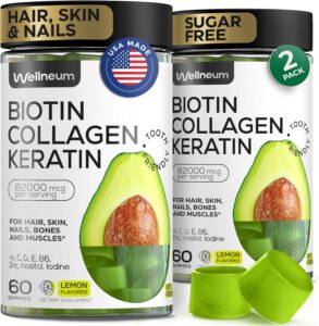 Wellneum Biotin Collagen Keratin Gummies