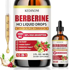 KEDISOM 12-in-1 Berberine Liquid Drops