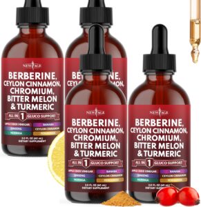 NEW AGE Berberine with Ceylon Cinnamon Liquid Drops