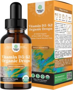 Natures Craft Liquid Vitamin D3 + K2 Organic Drops