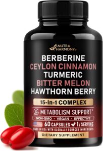 Nutra Harmony Berberine with Ceylon Cinnamon 15-in-1 Complex