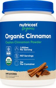 Nutricost Organic Ceylon Cinnamon Powder