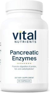 Vital Nutrients Pancreatic Enzymes 1000mg Full Strength