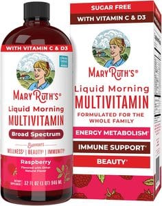 MaryRuth's Liquid Morning Multivitamin, Raspberry (32 fl oz)